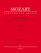 MARRIAGE OF FIGARO OVERTURE SCORE cover
